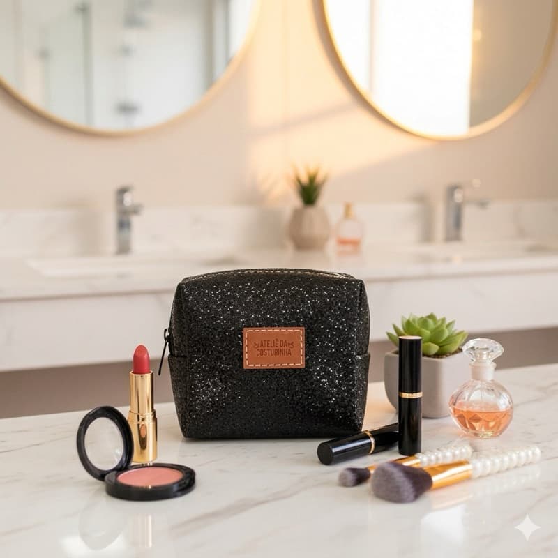 Mini necessaire box organizador de bolsa ideal para viagens