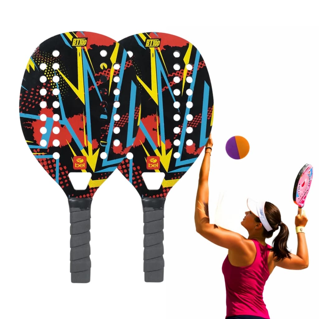 Kit Raquete Beach Tennis Belfix BT100 Vermelha + Bola Original