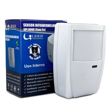 Sensor Infravermelho Pet 20kg Sem Fio Spi8000 Líder Original