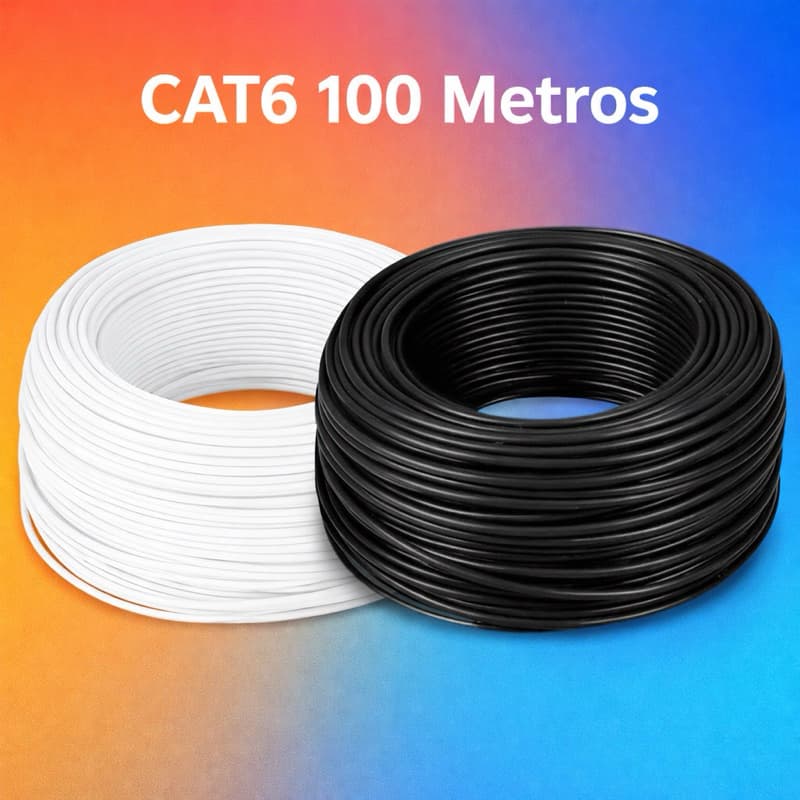 cabo de rede cat6 rolo com 100 Metros