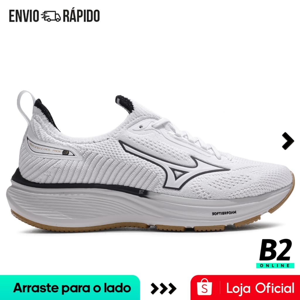Tênis Mizuno Cool Ride 3 Unissex Original Com Nota Fiscal e Garantia