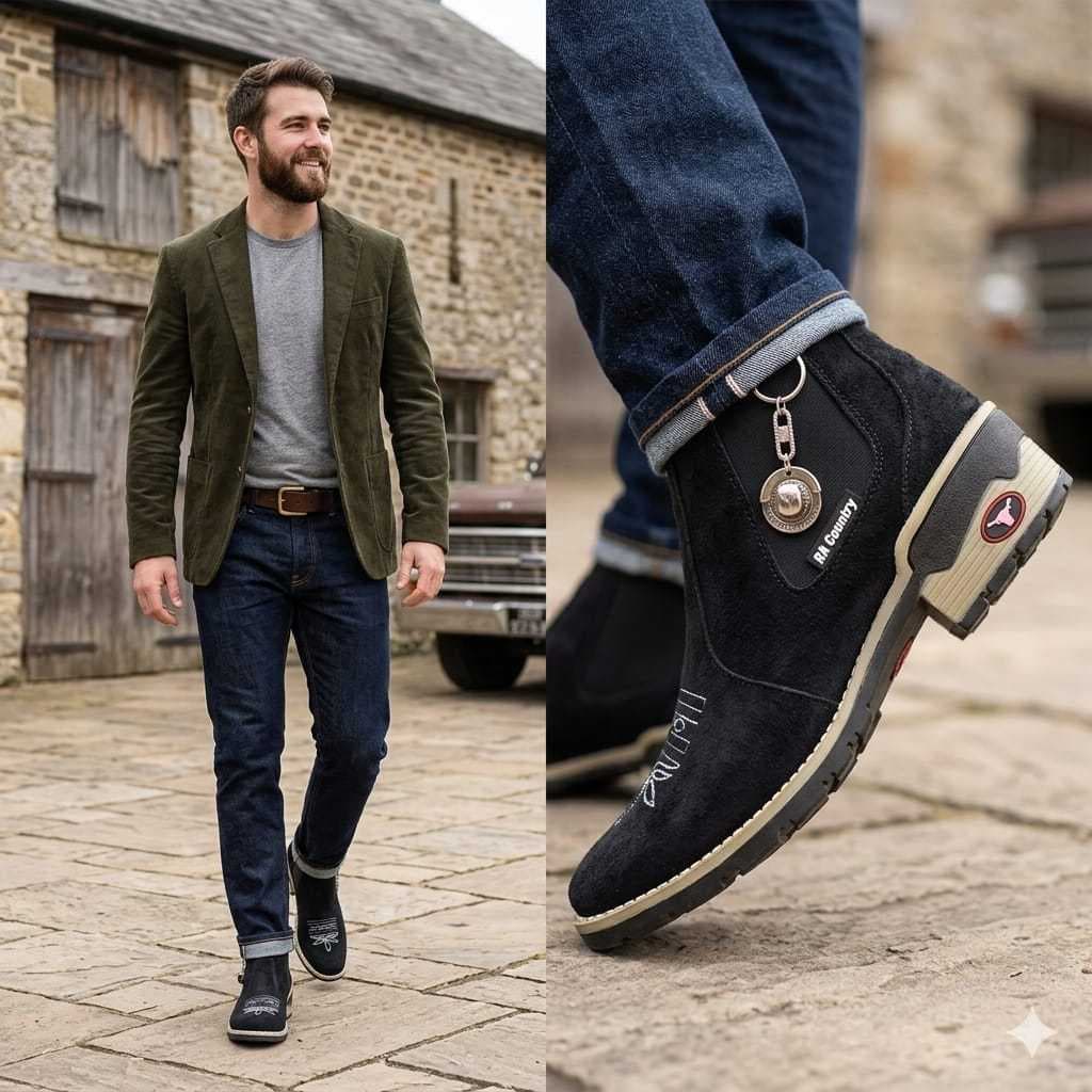 Botina feminina e masculo Texana Resistente e Elegante RA Esportes botina country BOTA TENIS