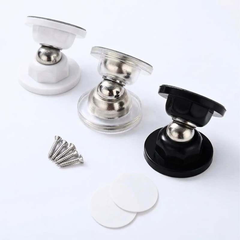 1/2/3 Prendedor Fixador Trava Porta inox Magnético Adesivo Inox