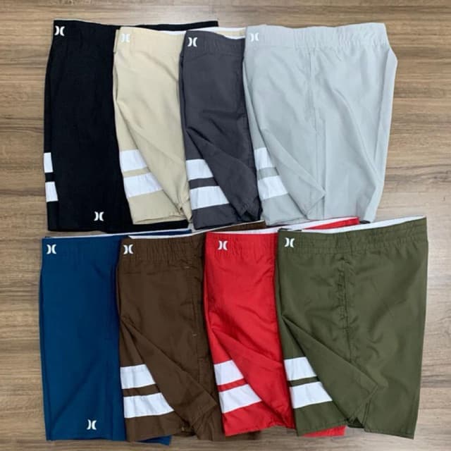 Bermuda Masculina Surf Barata Praia Academia Treino Tactel Elastano Promoção Secagem Rápida Confortável Leve