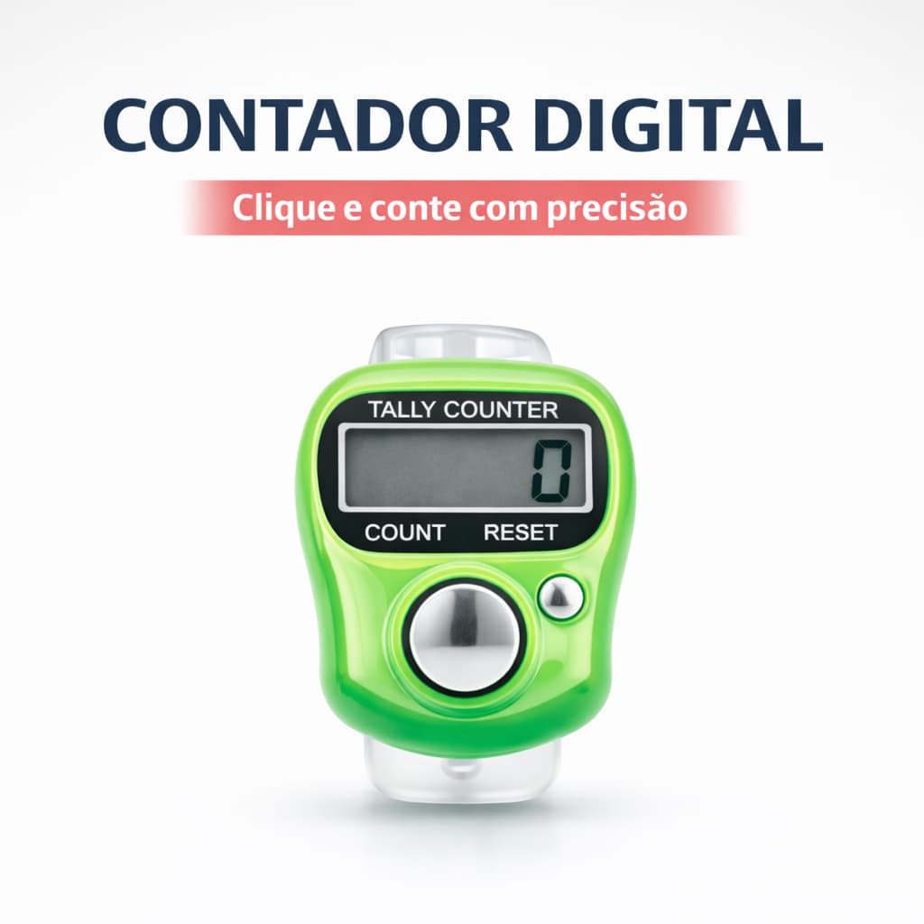 Contador Digital Manual Portátil Contagem Clique Dedo