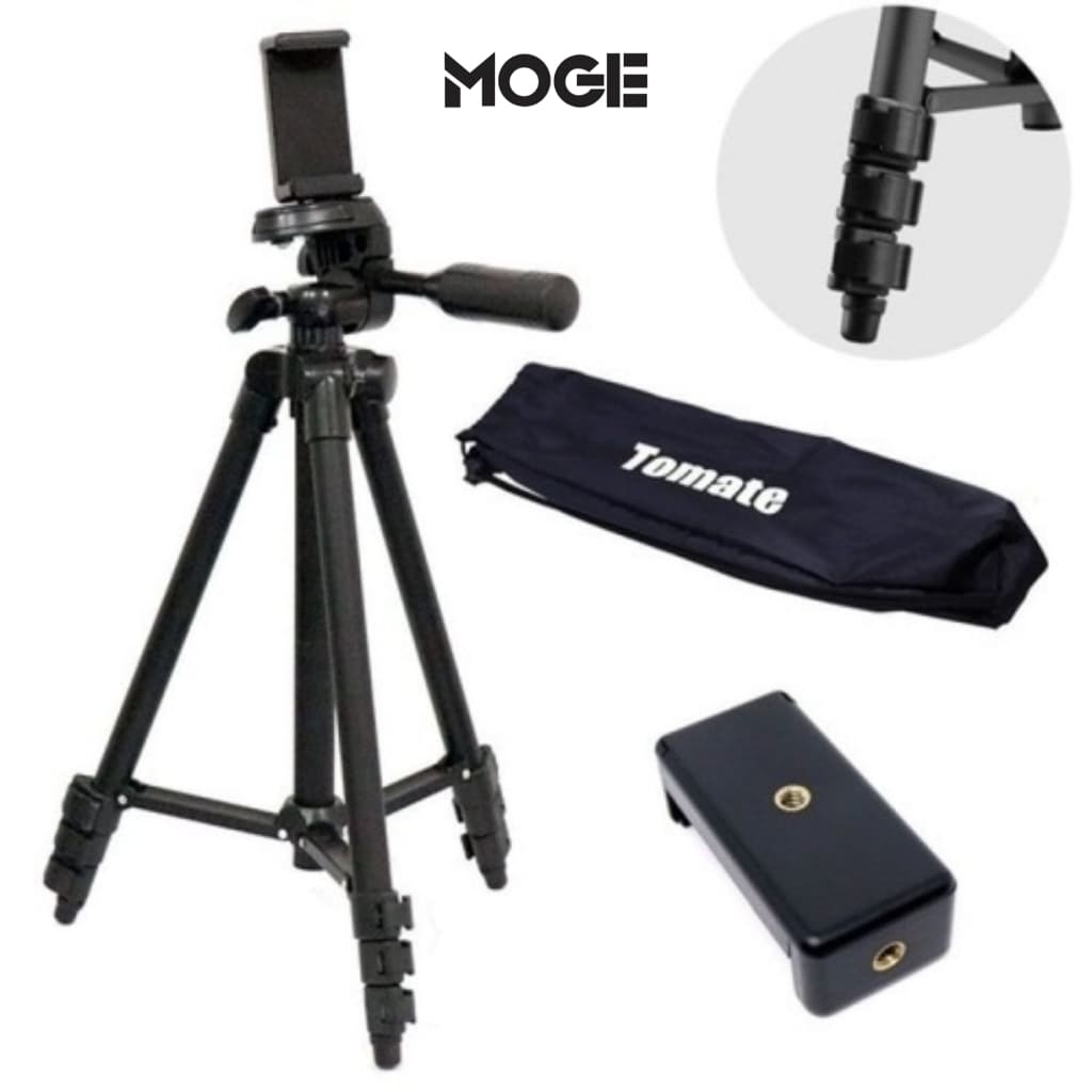 Tripé Profissional 1.80m | Celular Câmera Ring Light | Alumínio | 360° | Tomate MTG-3018