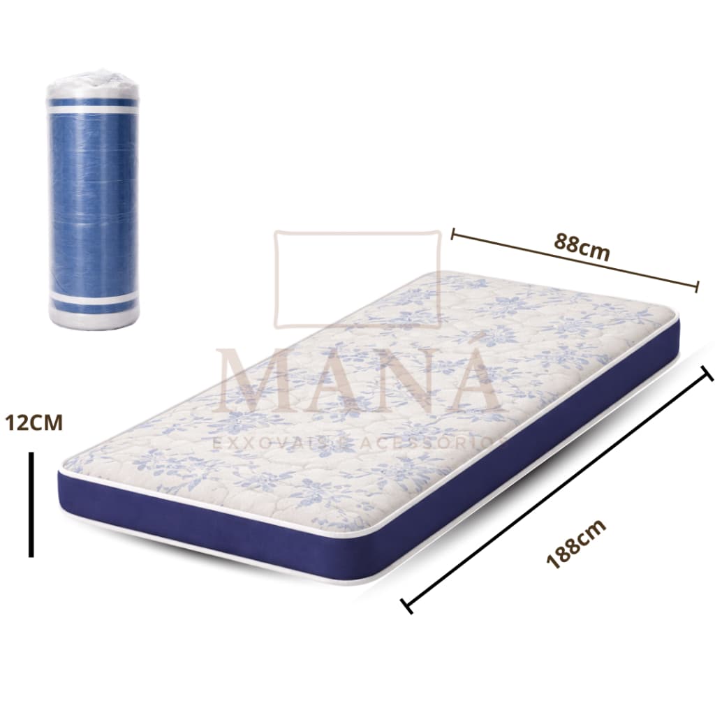 Colchão Solteiro Espuma D33 Firme Antialérgico 12cm 14cm 17cm Suporte de Coluna Conforto Garantido