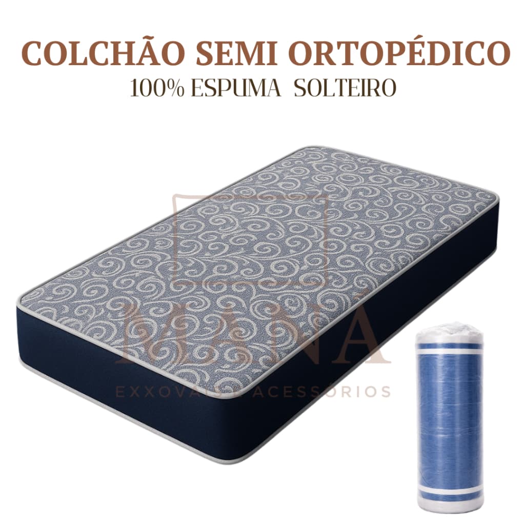 Colchão Solteiro D33 Espuma Firme Confortável 12cm 14cm 17cm Qualidade Melhor Custo Benefício