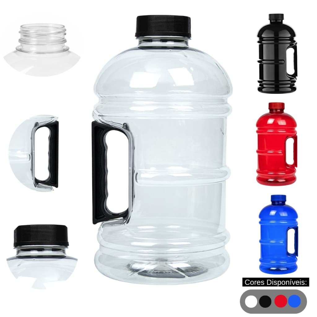 Garrafa de Água 1.8L/1L/700ML/500ML Treino Academia BPA Free com Garantia