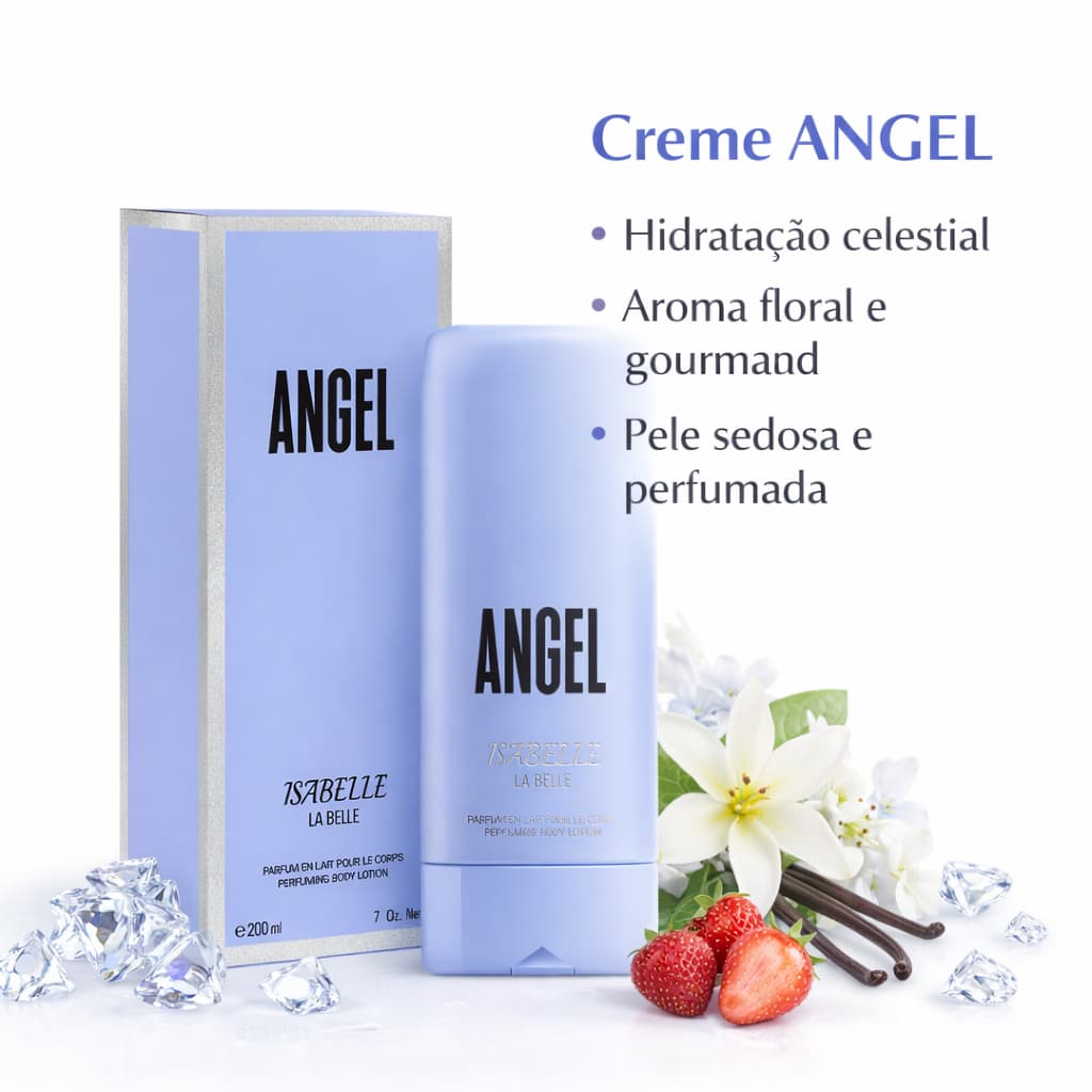 CREME LOÇÃO CORPORAL ANGEL 200ML ISABELLE LA BELLE