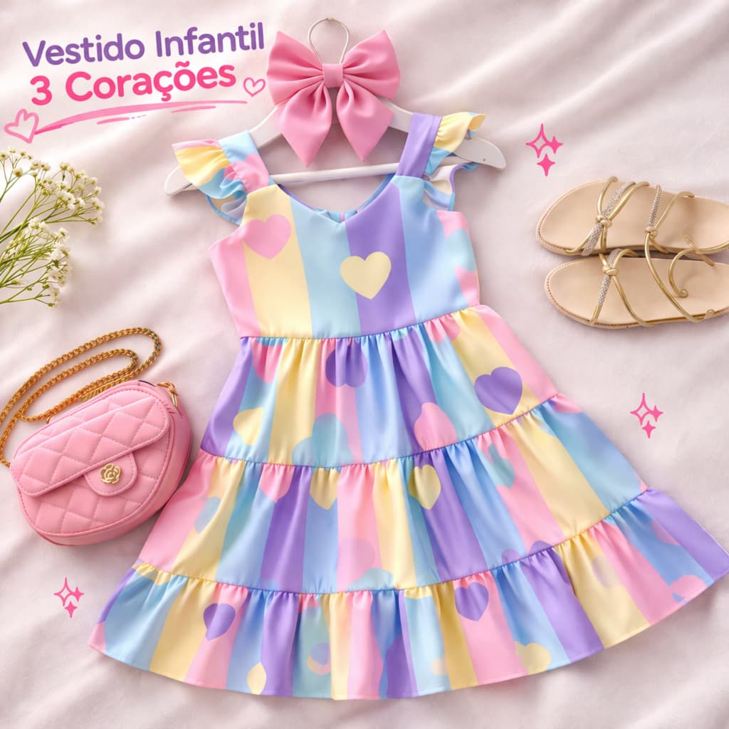 Vestido Infantil Luxo Premium Menina