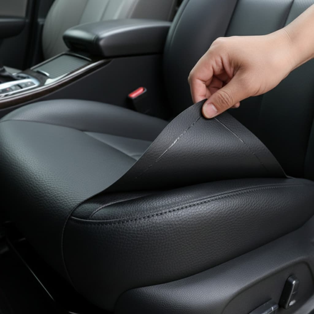 Adesivo de Couro Sintético Autocolante Impermeável Removível para Reforma de Sofá Carro e Móveis50cmx1.2M