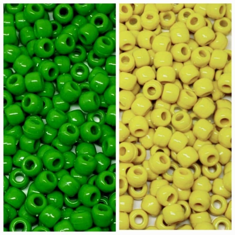 Miçanga Tererê Acrílico 10mm 100/200 Unidades Importado 1° linha e sem RebarbasTranças Dreads Penteados  Bijuterias