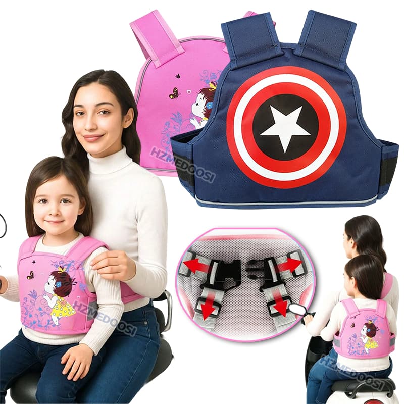 Colete De Cinto De Segurança Infantil Para Andar De Motocicleta  Ajustável