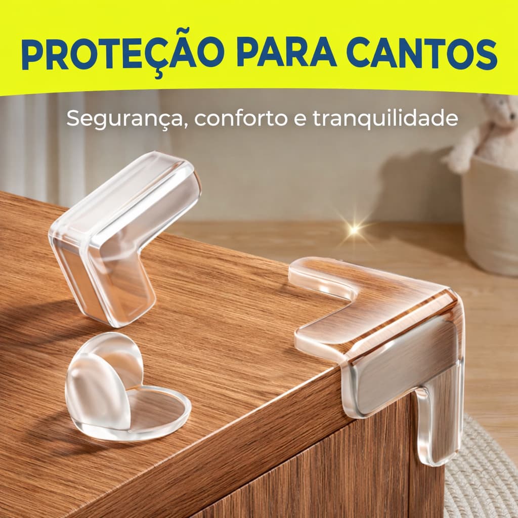 Protetor Quina Borda Mesa Moveis Anti Impacto