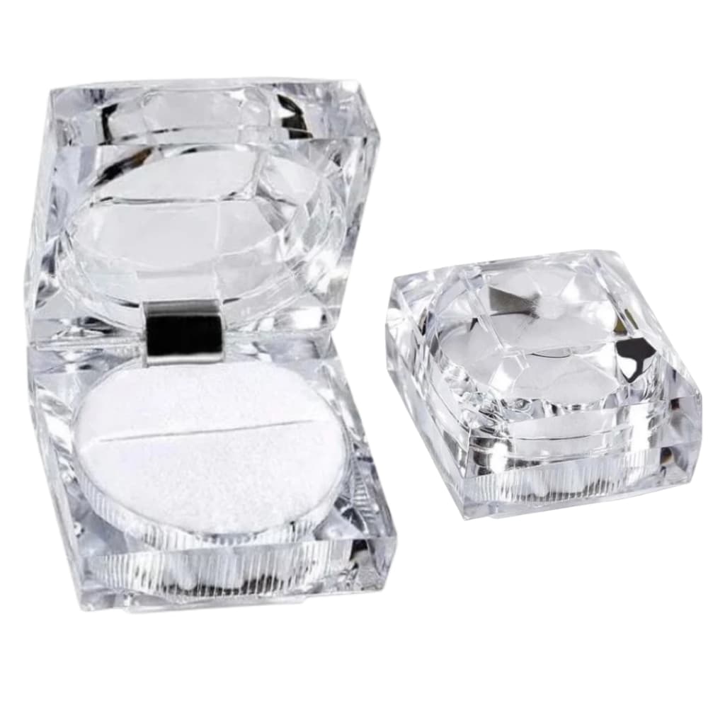 1 unidade caixinha estojo acrílica diamantada para anel alianças brincos