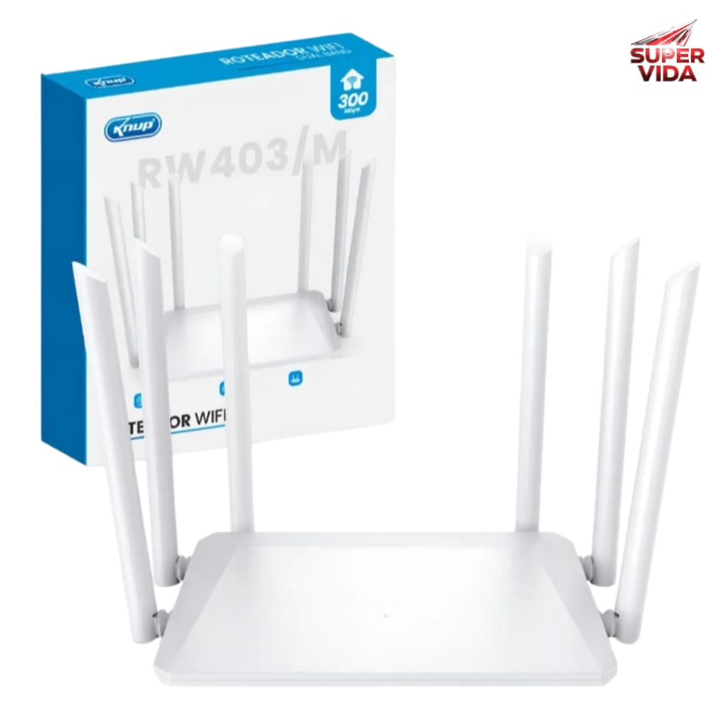 Roteador Repetidor Wi-fi Gigabit Wifi Rede Ap 6 Antenas