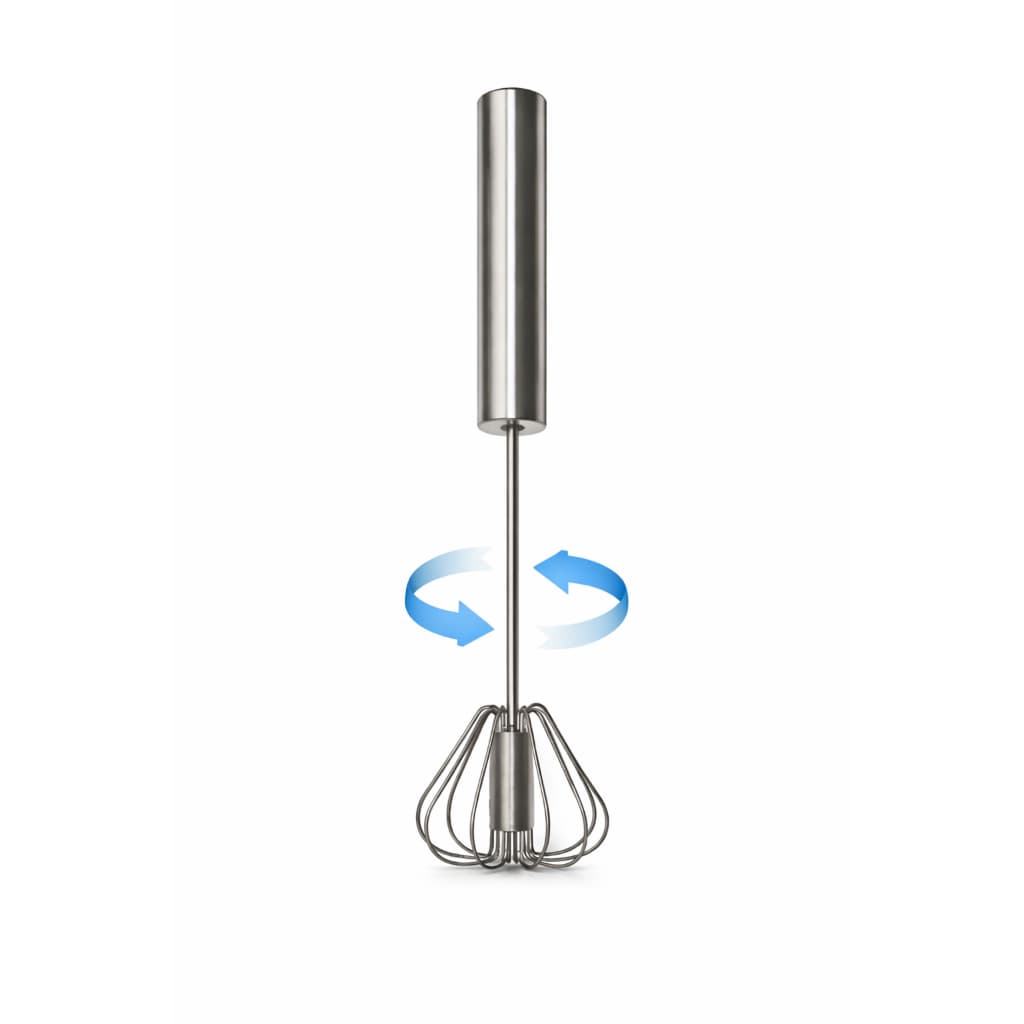 Batedor Manual Giratorio Semi Automatico de Aço Inox Multi Uso para Cozinha