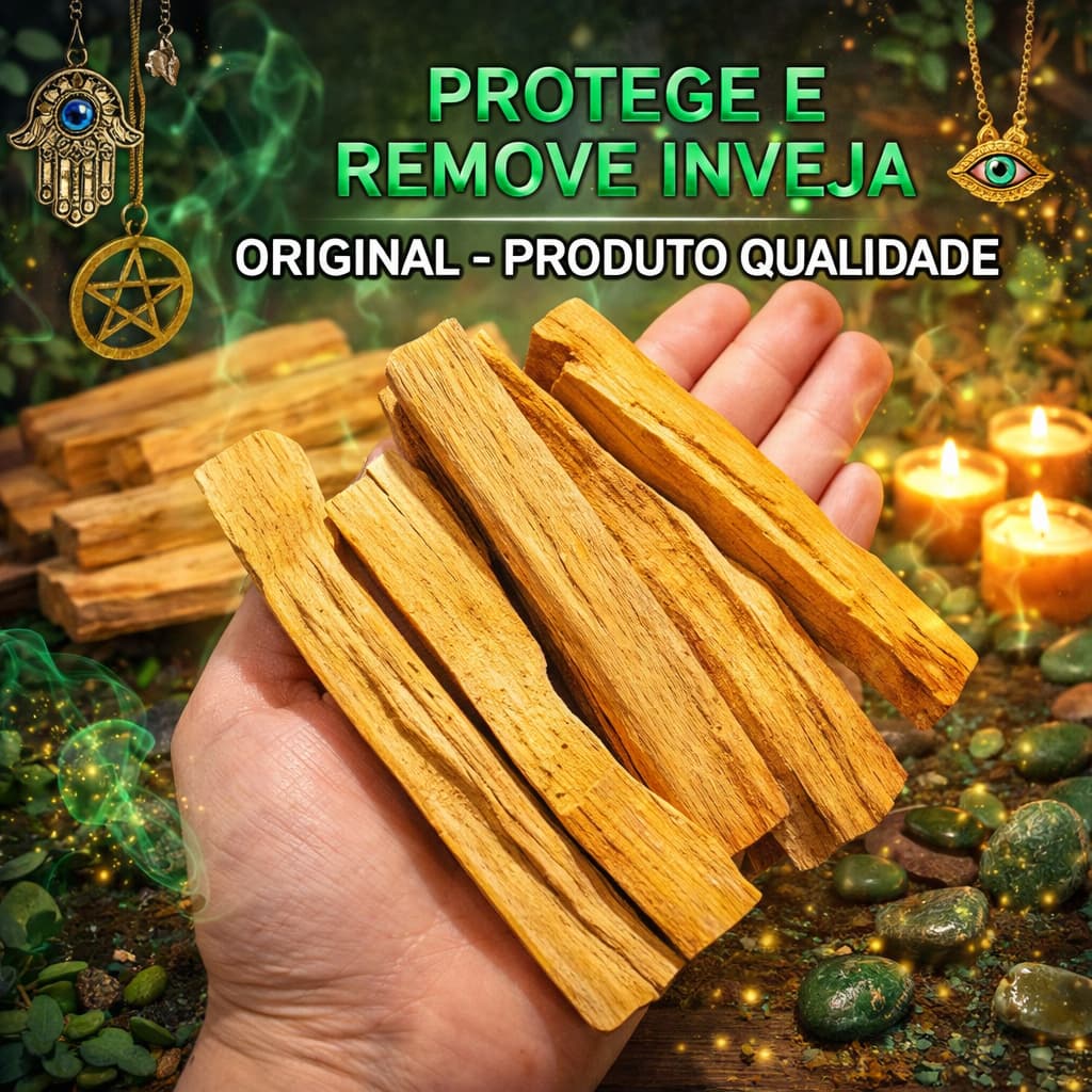 Palo Santo 100% Natural Madeira Sagrada do Peru 2 Lascas Médias Defumação Limpeza Energética Original Envio Rápido