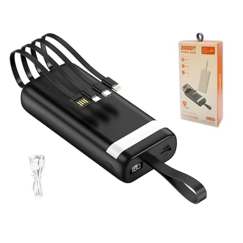 Power Bank Universal de 20.000mAh Carregador Portátil para Android e iOS, Inclui Lanterna Integrada lm comercial