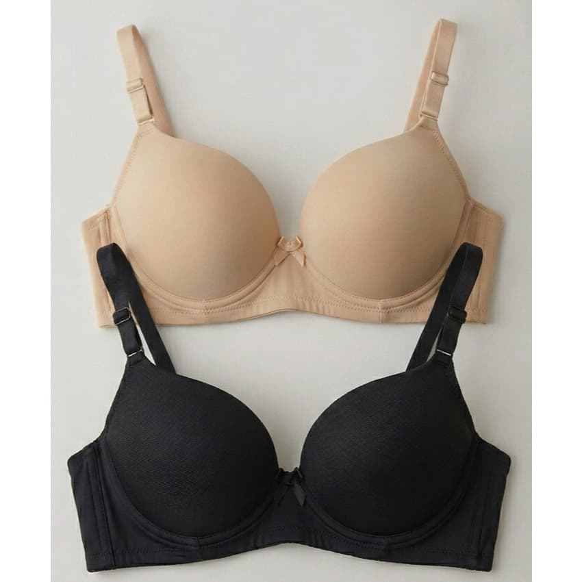 Kit C/2 Sutiãs Reforçados Premium com Bojo Lingerie Direto da Fábrica Tamanhos P ao GG PROMOÇÃO