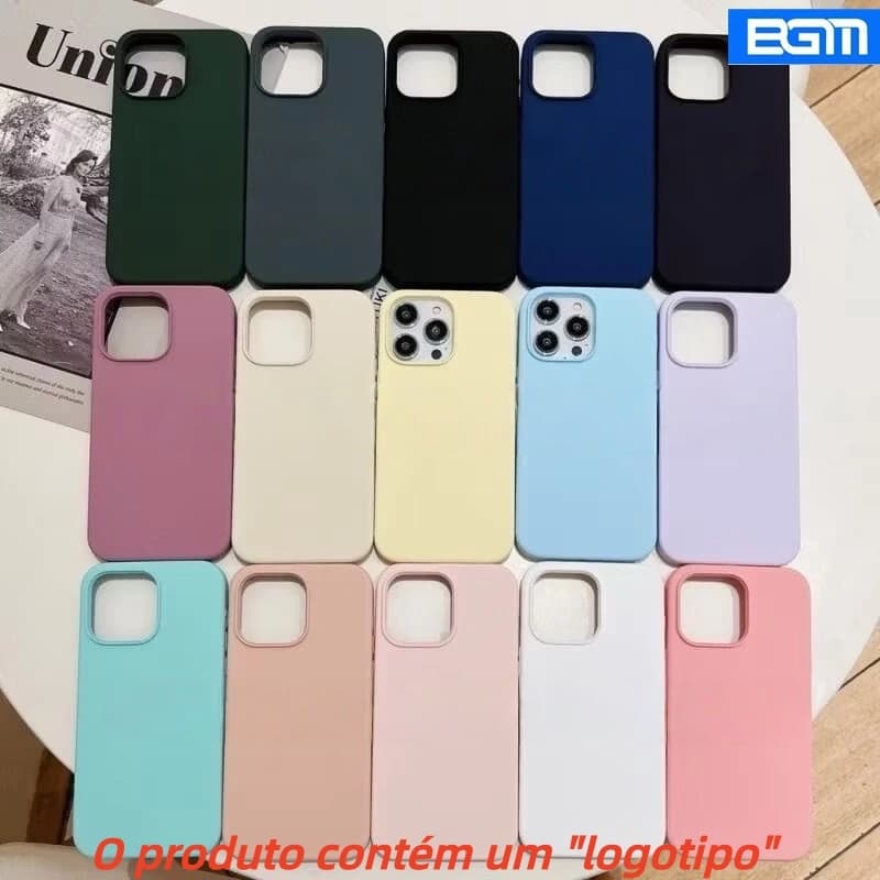 BGM—Capinha Case Silicone Aveludada Para iPhone 16/iPhone 16 Pro/iPhone 16 Pro Max/iPhone 16e/16plu