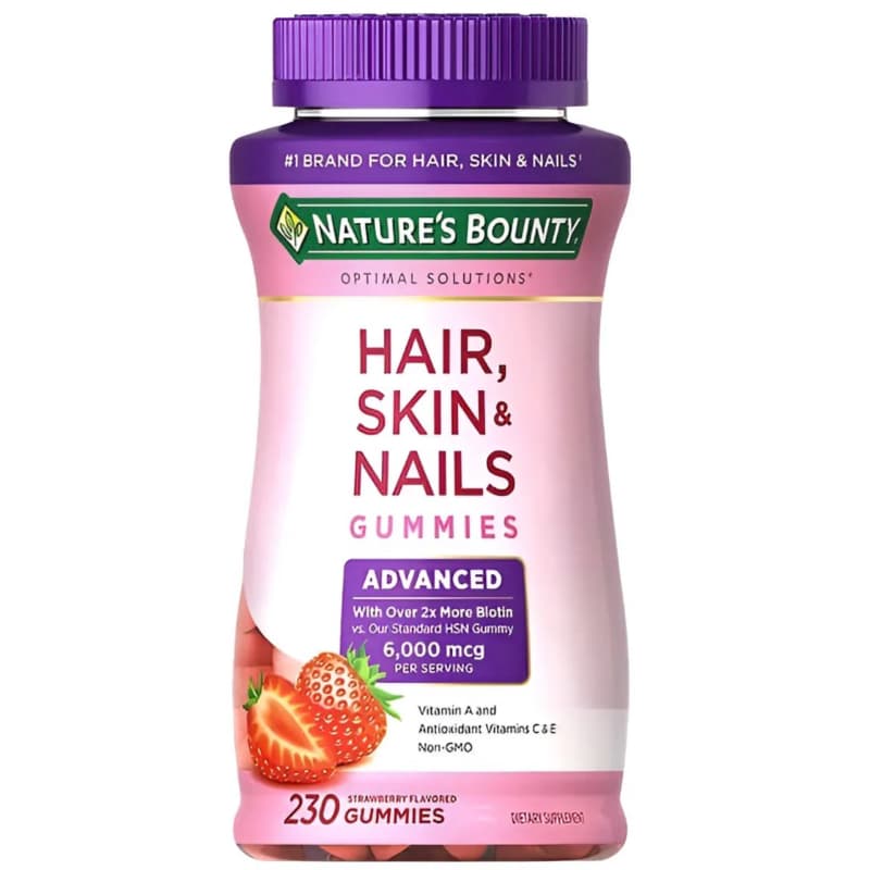 Hair Skin & Nails - 230 Gummies - Natures Bounty EuA