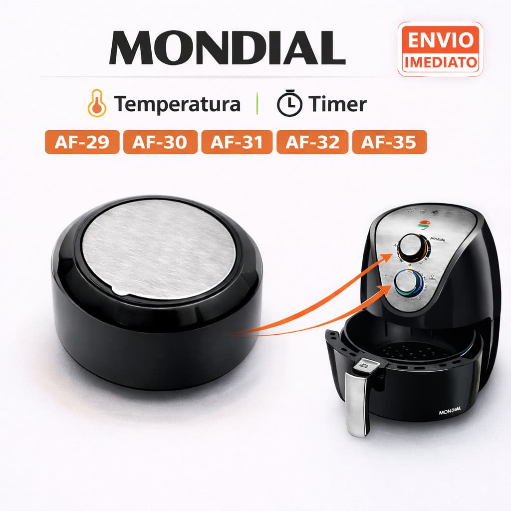 Botão Fritadeira panela Mondial AF29 / AF30 / AF31 / AF32 / AF35  Timer Temperatura Original