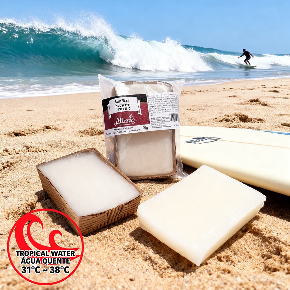 1 Parafina Surf Wax Hard Altezza 90g Água Quente a Melhor do Mercado Para Prancha de Surf Hot Water