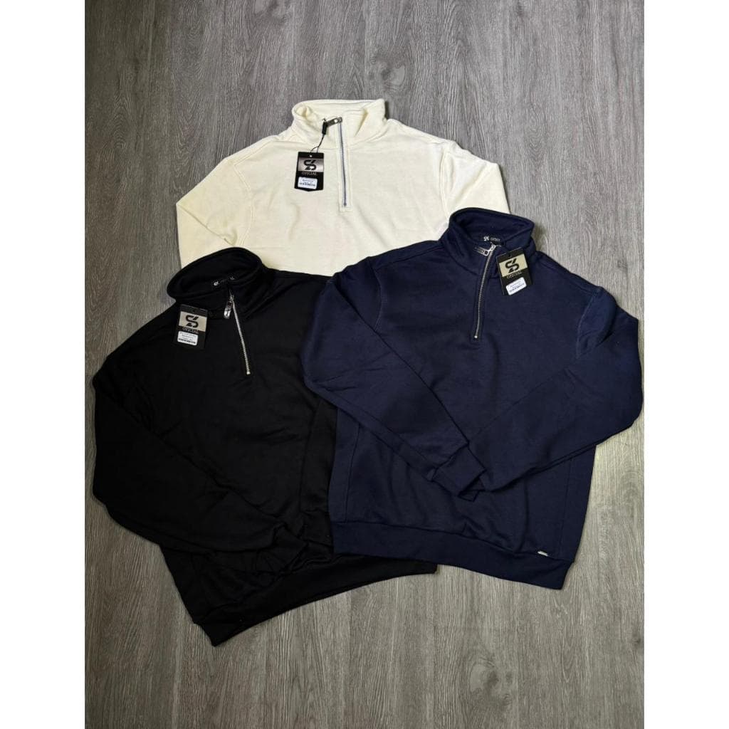 Suéter Masculino Moletom Meio Zíper – Casual Premium Conforto e Estilo Moderno
