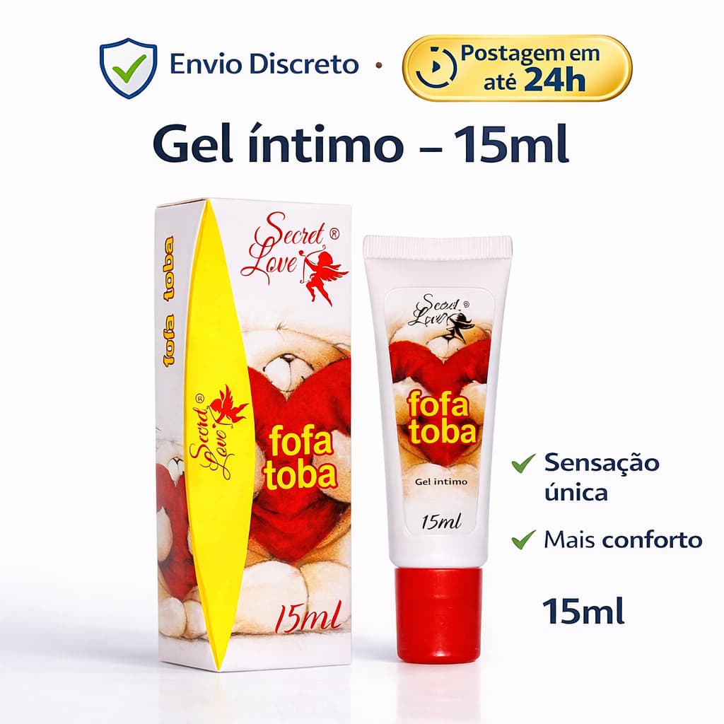 Kit 1, 2e 3 Gel Lubrificante Para Sexo Anal Fofa Toba 15 Ml Sex Shop Erótico Para Casal