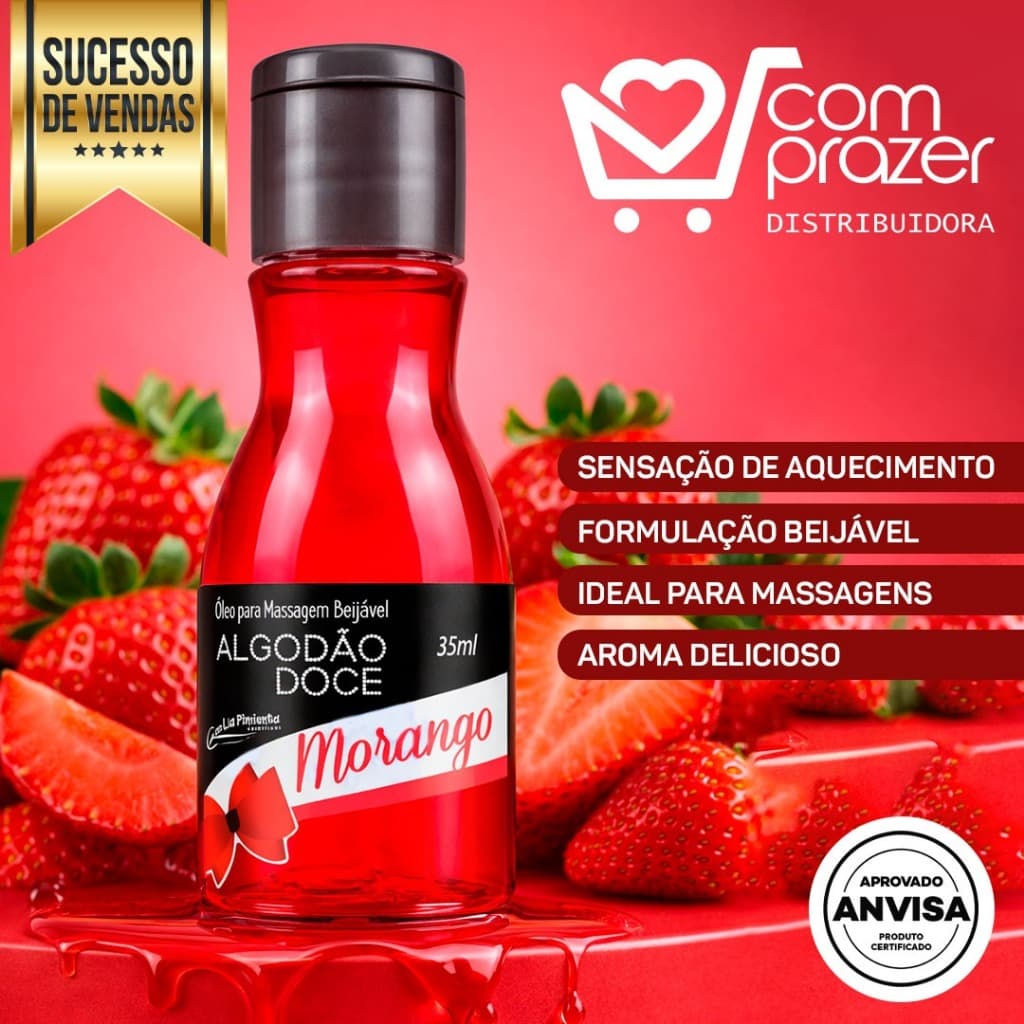 GEL BEIJÁVEL COM SENSAÇÃO HOT PARA BEIJAR CADA CENTIMETRO DELA COM VONTADE