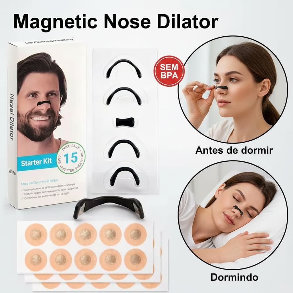 Expansor Nasal Anti-Ronco Para Respiração Silencioso e Confortável Anti-Ronco e Congestão