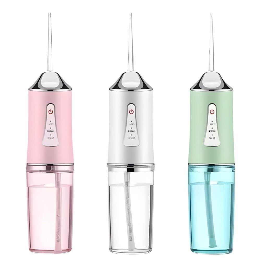 Irrigador Dental Oral Recarregavél 220ml Higiene Limpeza Bucal Portátil Limpador de Dente