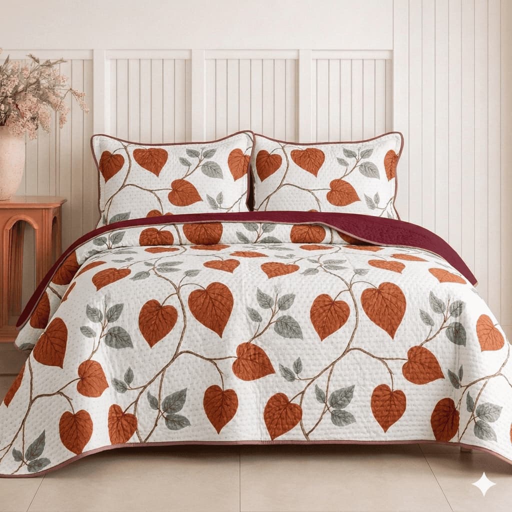 Kit Cobre Leito Colcha Solteiro Casal Queen King Bouti Dupla Face C Porta Travesseiro Aba Americana