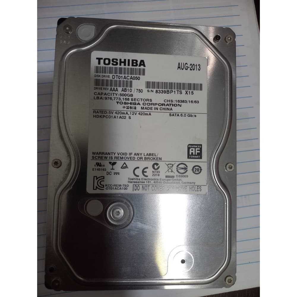 HD para Desktop Toshiba 500 gb