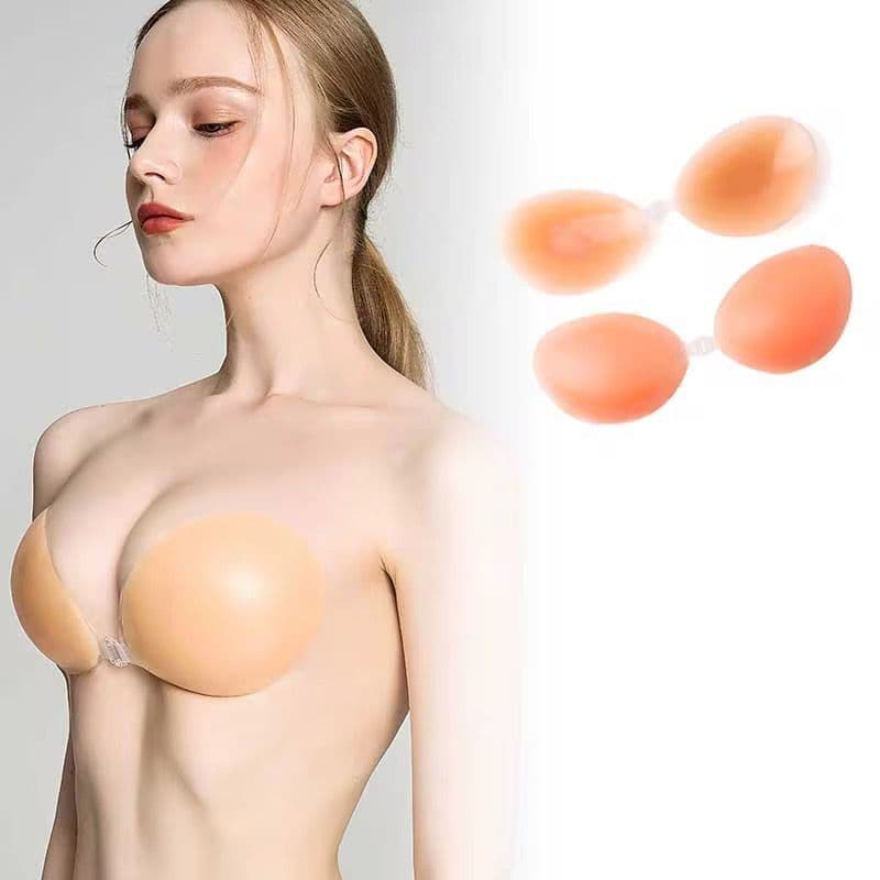 Sutiã Invisível de Silicone Adesivo Sem Alça Não Marca na Roupa Opaco e modela o busto.-XT