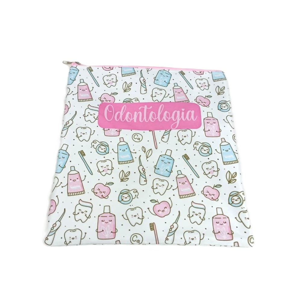 Porta Jaleco ou Estojo Slim Profissoes Odontologia Tecnico Segurança Organizador Transporte Hospital