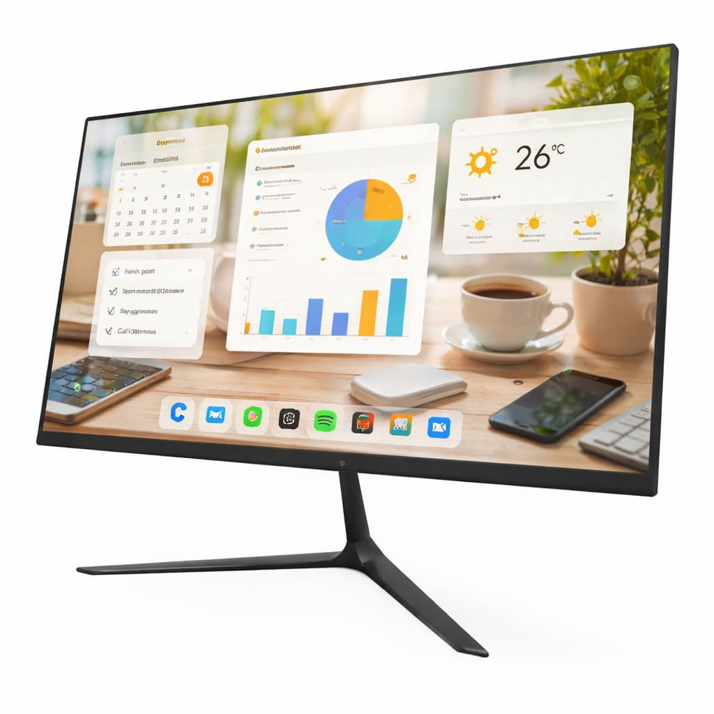 Computador All In One 21.5" Full HD Intel i3 SSD 128GB 4GB RAM PC Completo WiFi Bluetooth