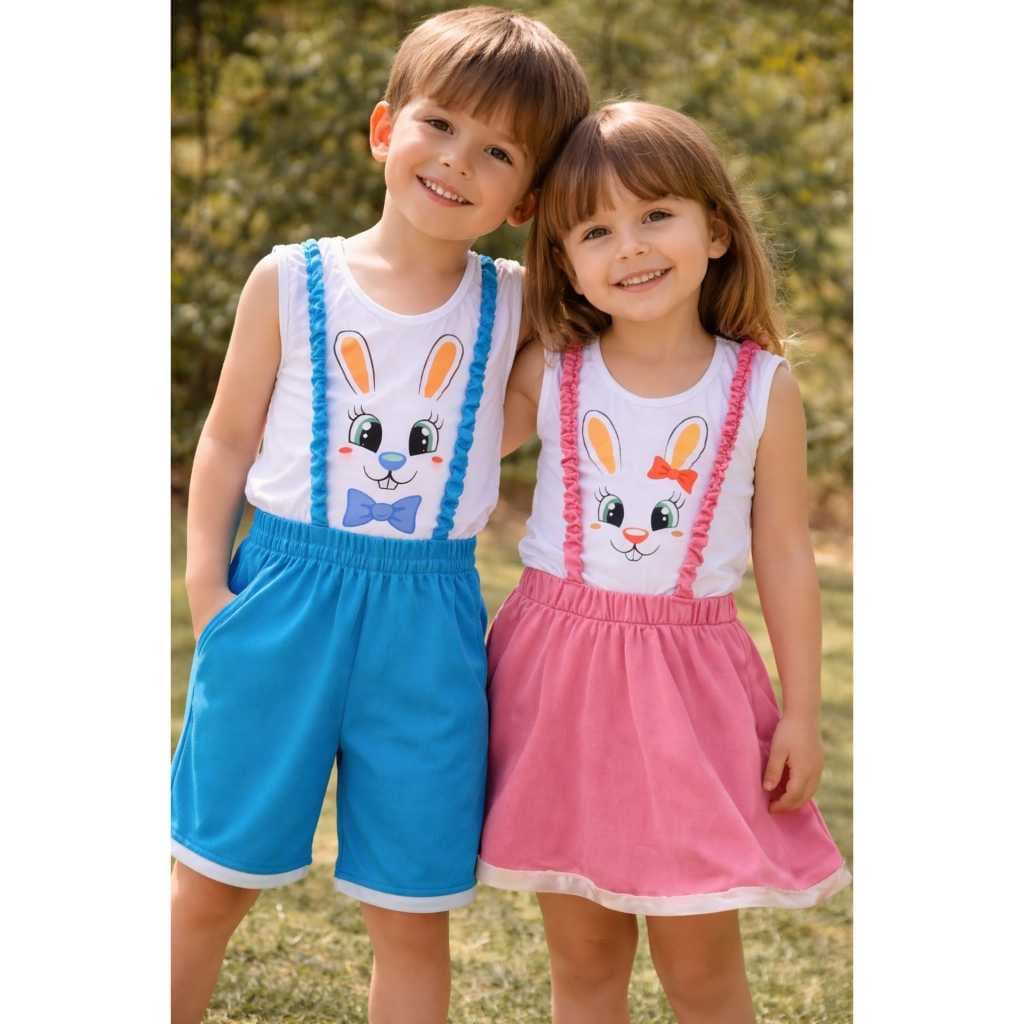 fantasia Coelho - Coelha -  2  â 8 anos Páscoa - aniversário  - Carnaval- Infantil