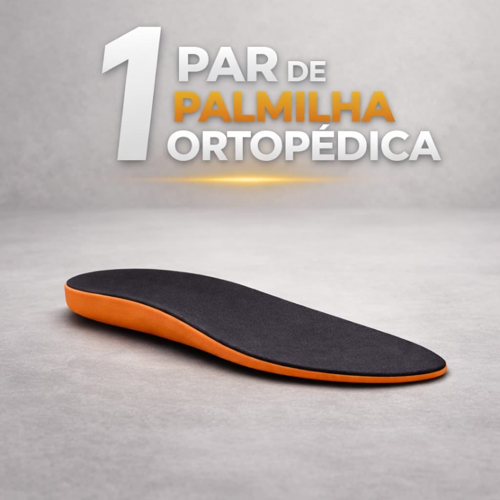 Palmilha Gel Ortopédica Anatómica Confortável Esporão Premium Botina Tenis Coturno Anti bacteriana