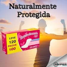Naturalmente Protetor diario suave e macia 120 unidades