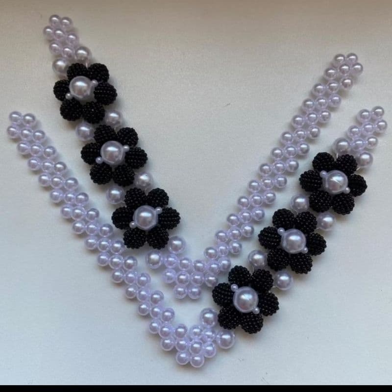 trama de Pérolas para chinelos