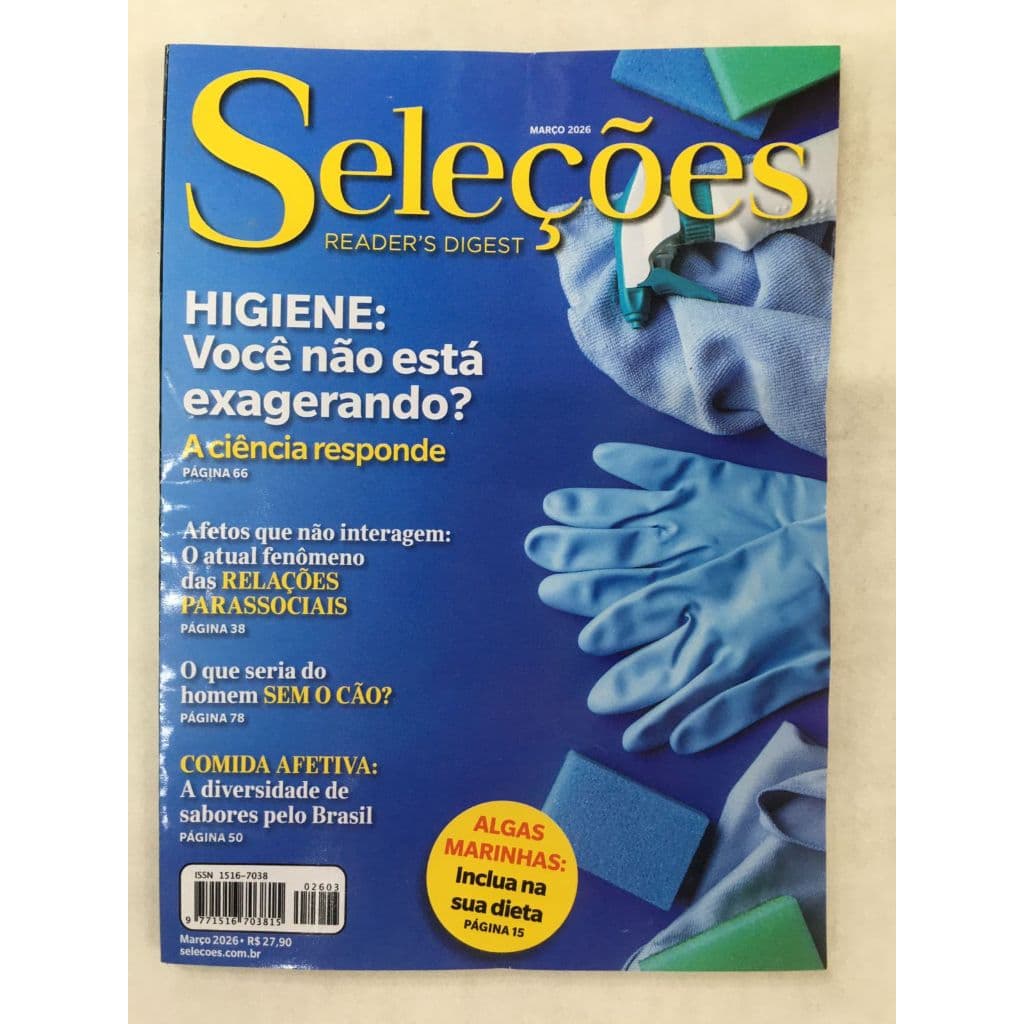 Revista Seleções Readers Digest 2603 Março 2026 Higiene