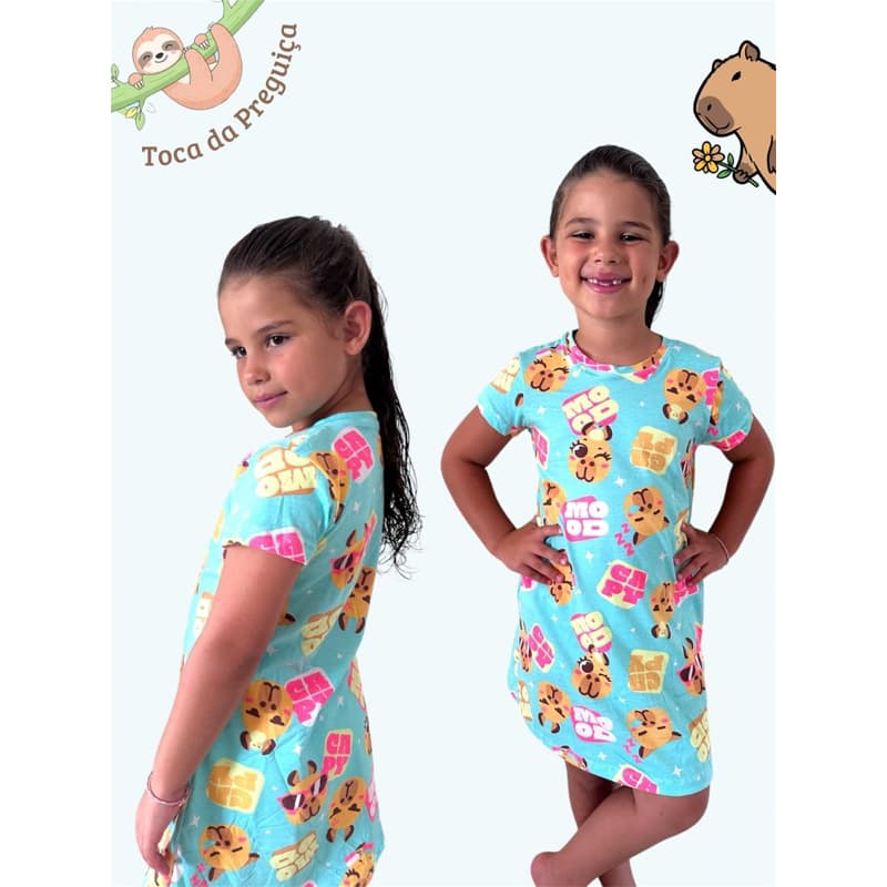Camisola Infantil Menina Algodão Macio Estampas Lindas 2 ao 8