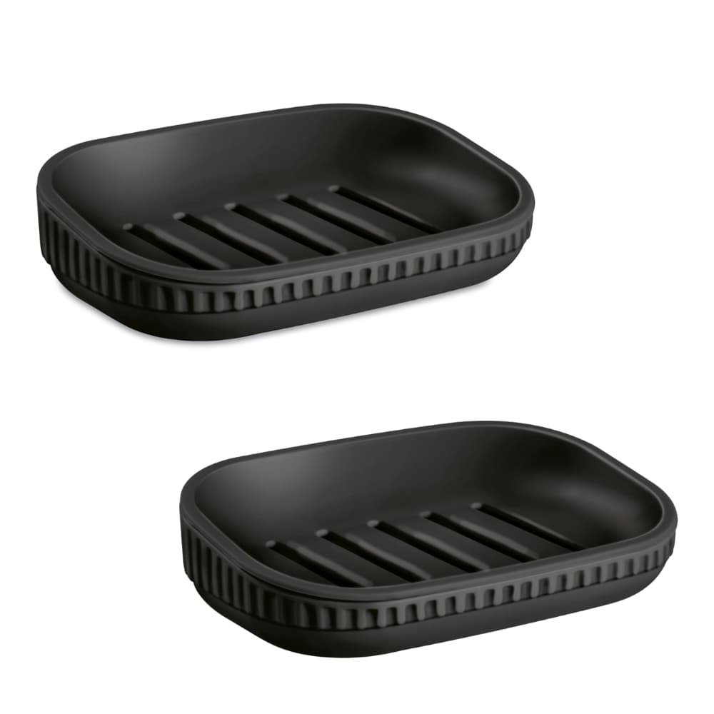 Kit 2 Saboneteiras Drenantes para Banheiro | Porta Sabonete com Escoamento