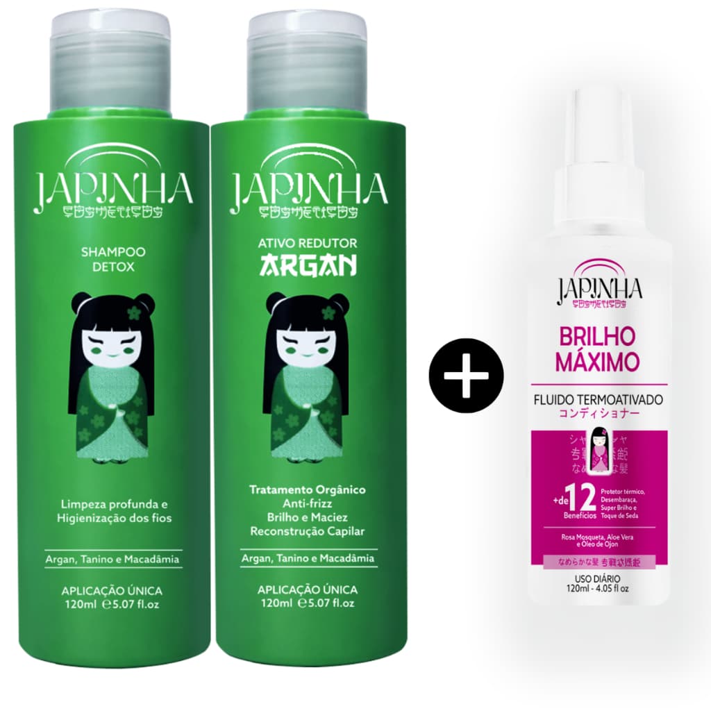 💚 Kit Selagem Sem Formol Orgânica + Protetor Térmico 💖 Desempenho Profissional Sem Gastar Muito