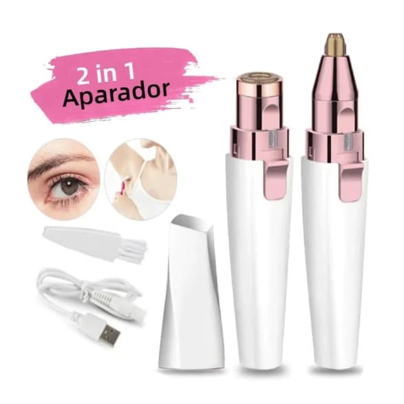 Depilador 2 EM 1 Elétrico Portátil Recarregavel Usb Caneta Depiladora de Sobrancelha/Rosto/Buço