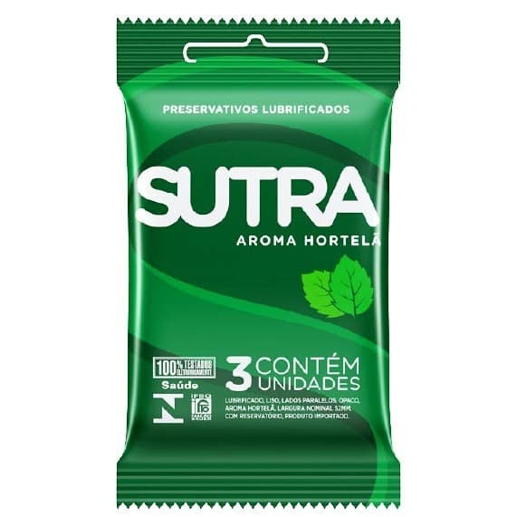 Preservativo Sutra 3 Unidades Aroma Hortelã DKT