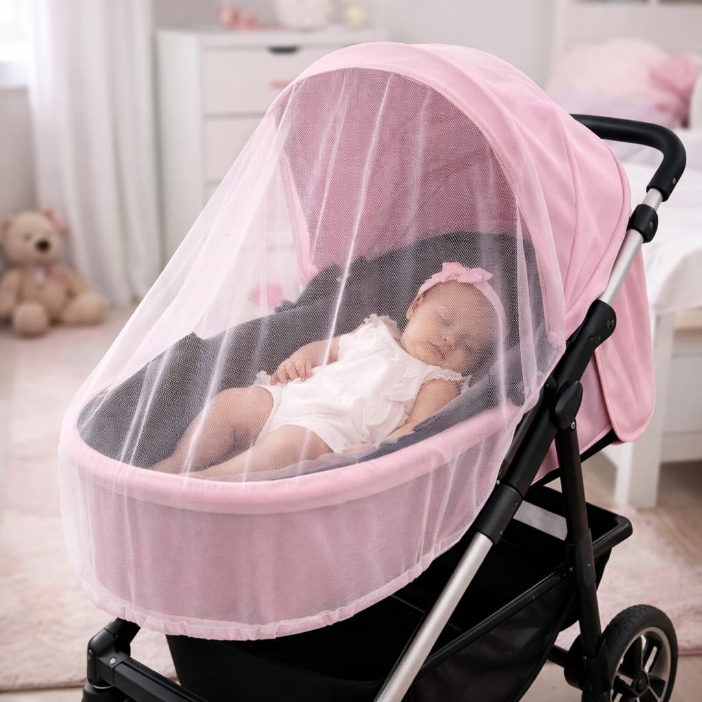 Mosquiteiro Para Carrinho Infantil Proteção Contra Insetos